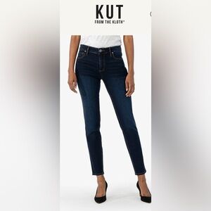 Kut from the Kloth Diana High Rise Fab Ab Skinny Jeans Dark Wash Womens size 10​